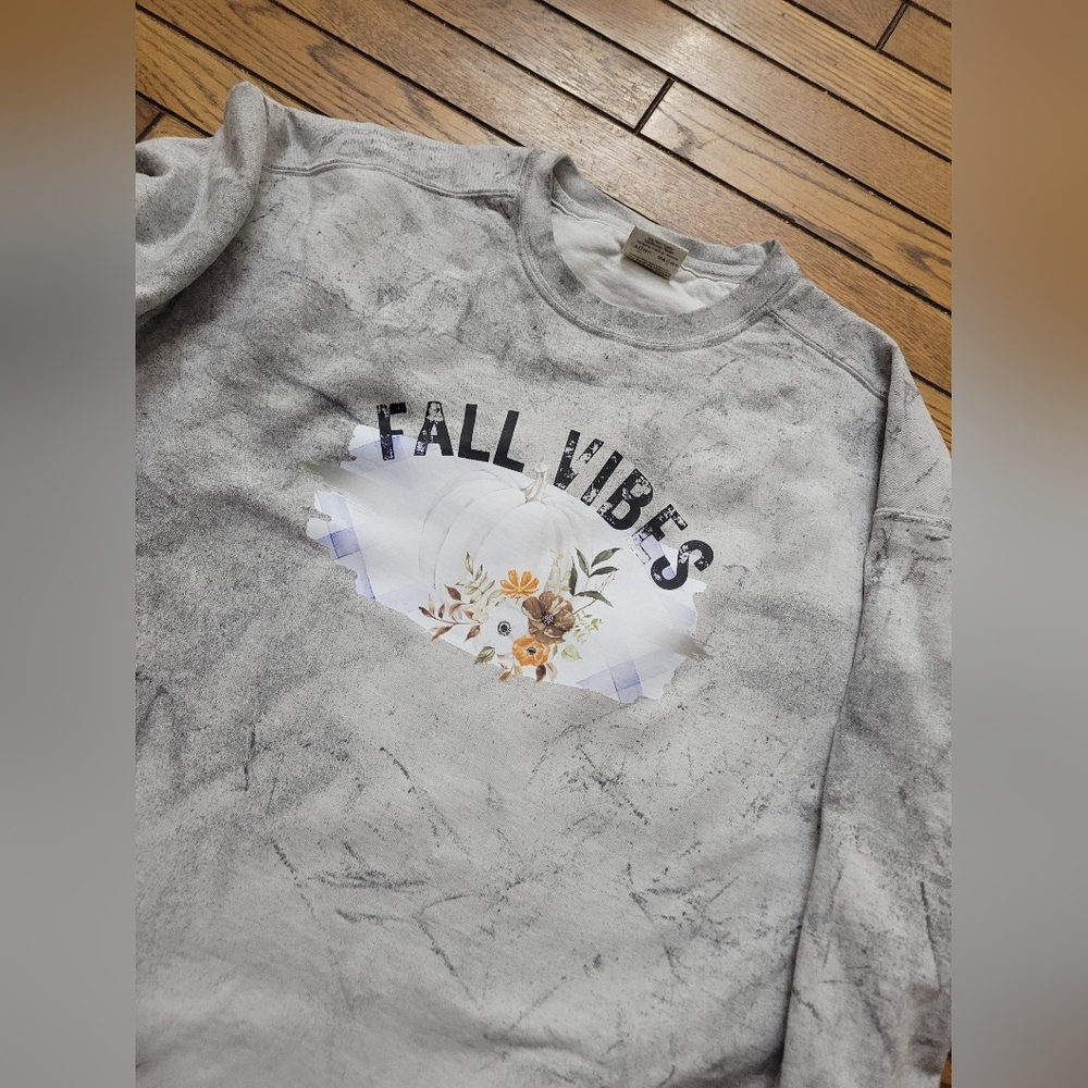 Gray Fall Vibes Sweatshirt